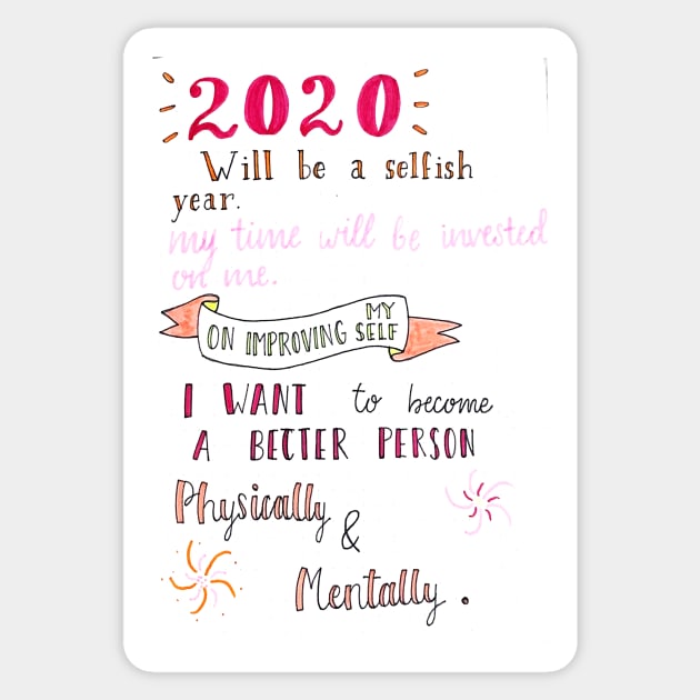 New Year Resolution Sticker by nicolecella98